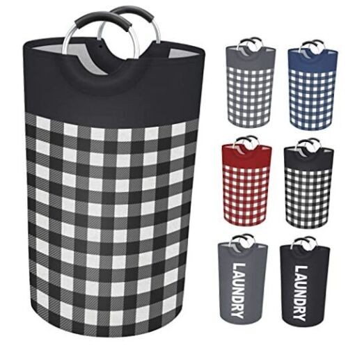 Laundry Basket, Laundry Hamper, Hampers for Laundry, Clothes Baskets 82L Black