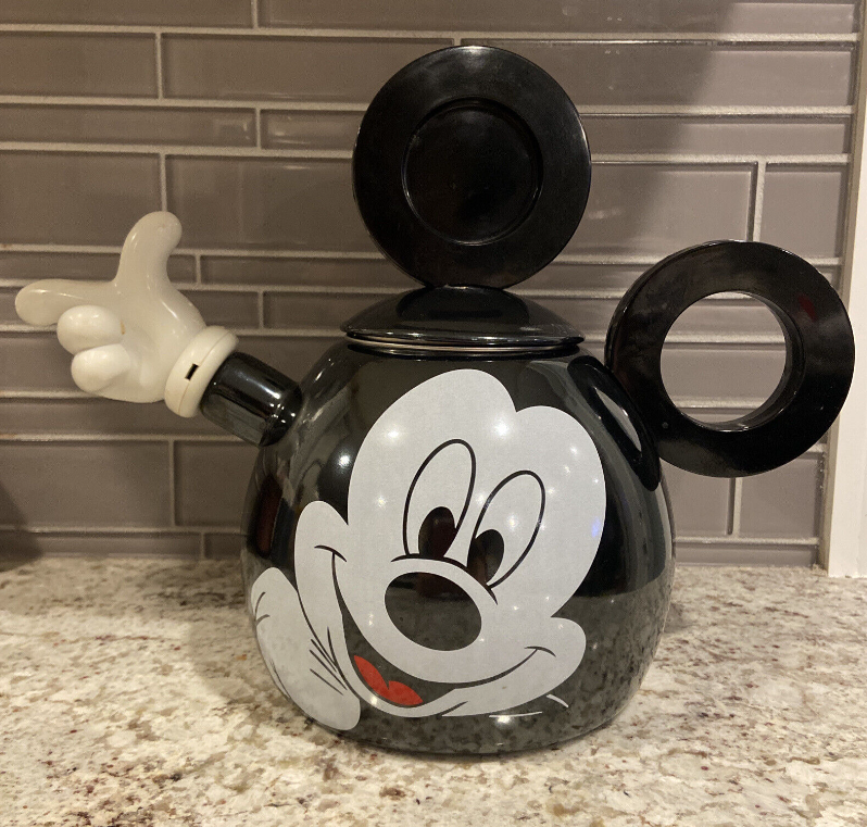 Disney Mickey Mouse Tea Kettle Teapot 1998 READ