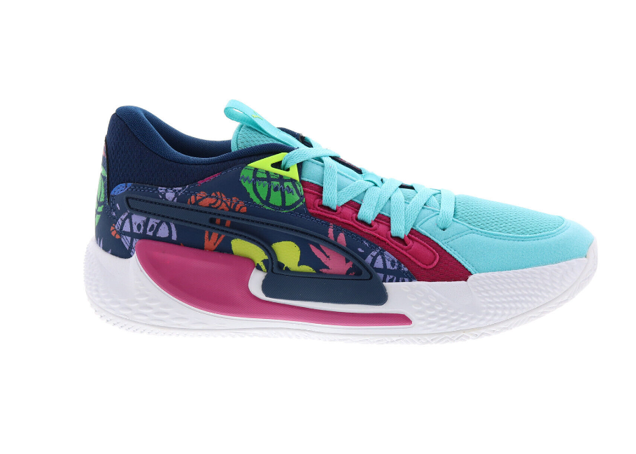 Puma Court Rider Chaos Fresh 37913801 Mens Blue Athletic Basketball Shoes